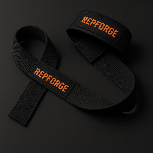 RepForge Lifting Straps – Heavy Duty Cotton + Neoprene