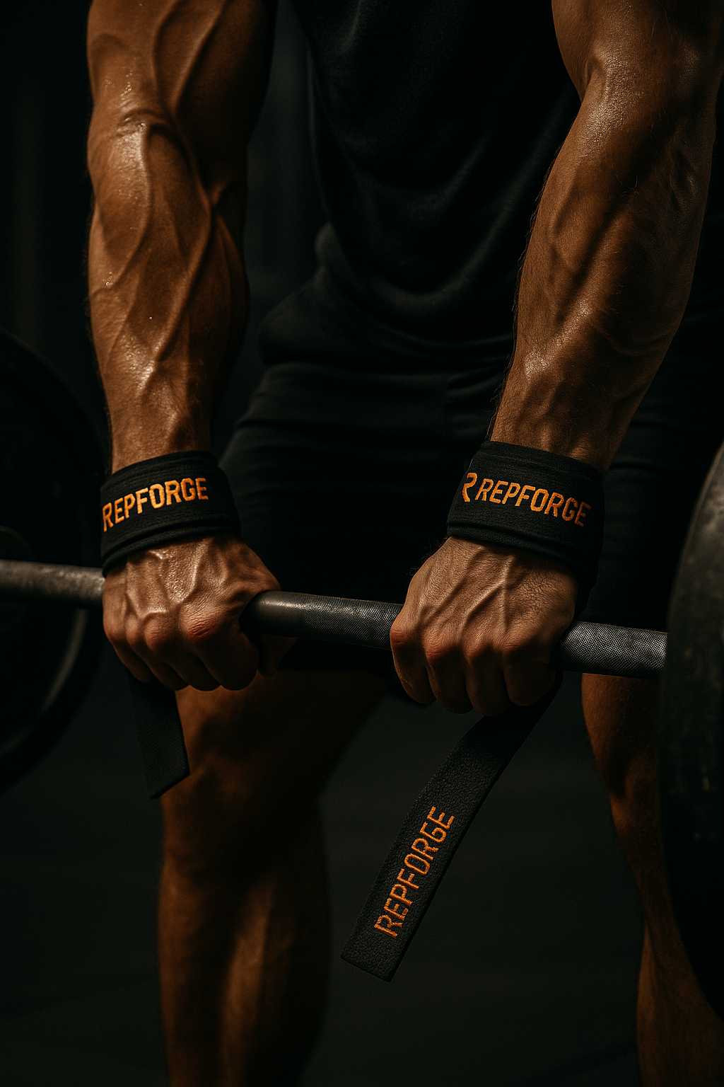 RepForge Lifting Straps – Heavy Duty Cotton + Neoprene
